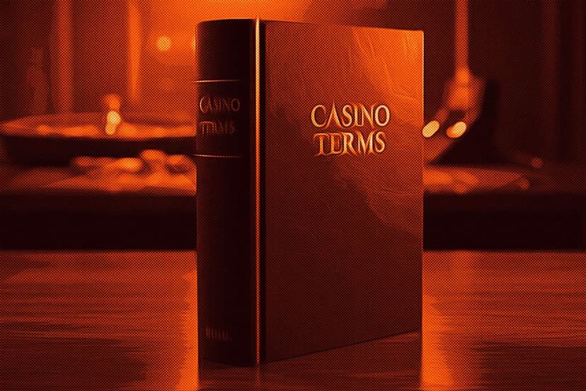 a dictionary titled casino terms