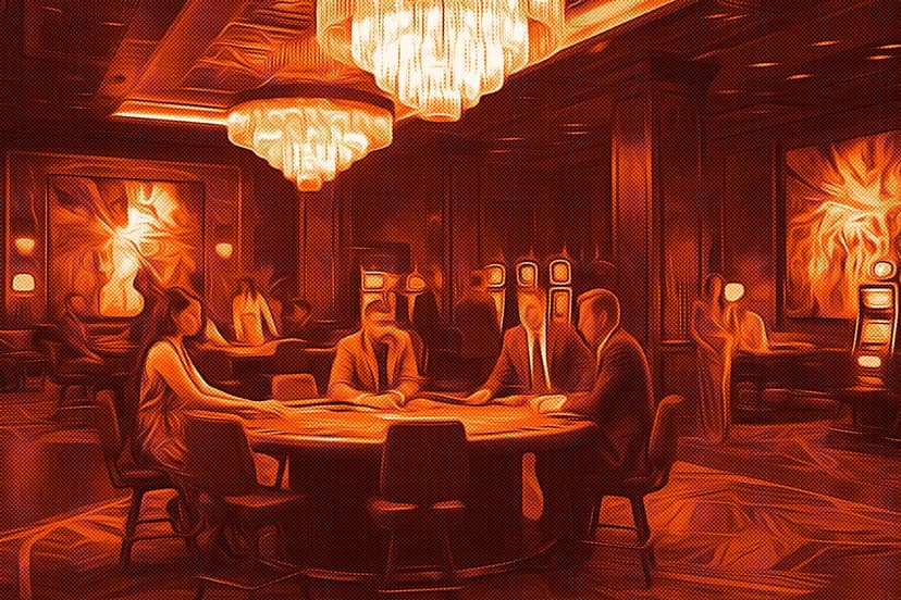 luxurious private casino floor