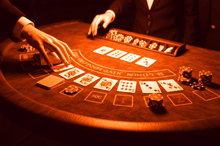 blackjack table
