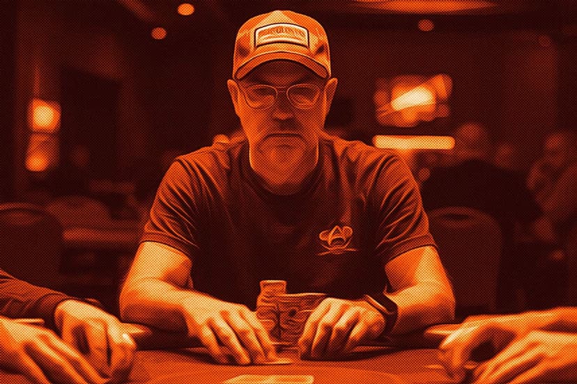 professional poker player at the table