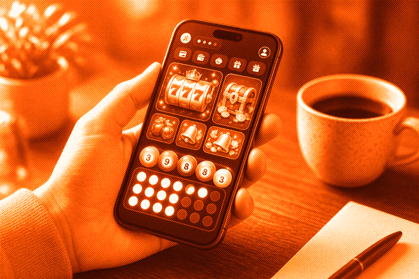 Best casino for casual players 2026 guide with signature BillionaireGambler.co.uk orange filter applied to mobile casino interface and slot reels