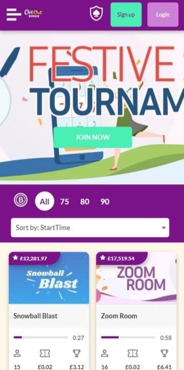 chitchat bingo casino mobile preview