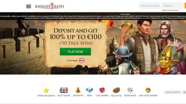 knightslots casino desktop preview