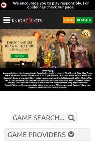 knightslots casino mobile preview