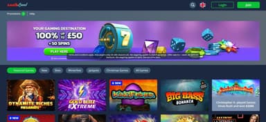 luckland casino desktop preview