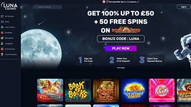 luna casino desktop preview