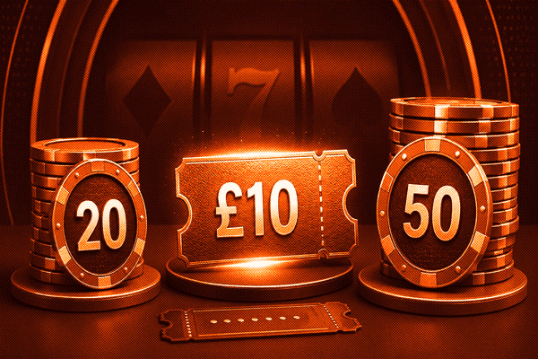 omparison of 20 free spins, £10 no deposit credit and 50 free spins