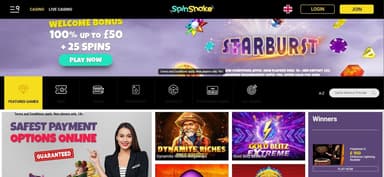 spinshake casino desktop preview